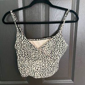 Cheetah print tank top